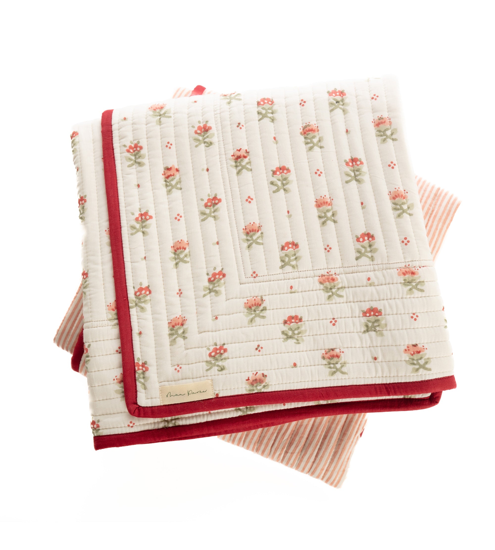 Blume Baby Quilt - Red