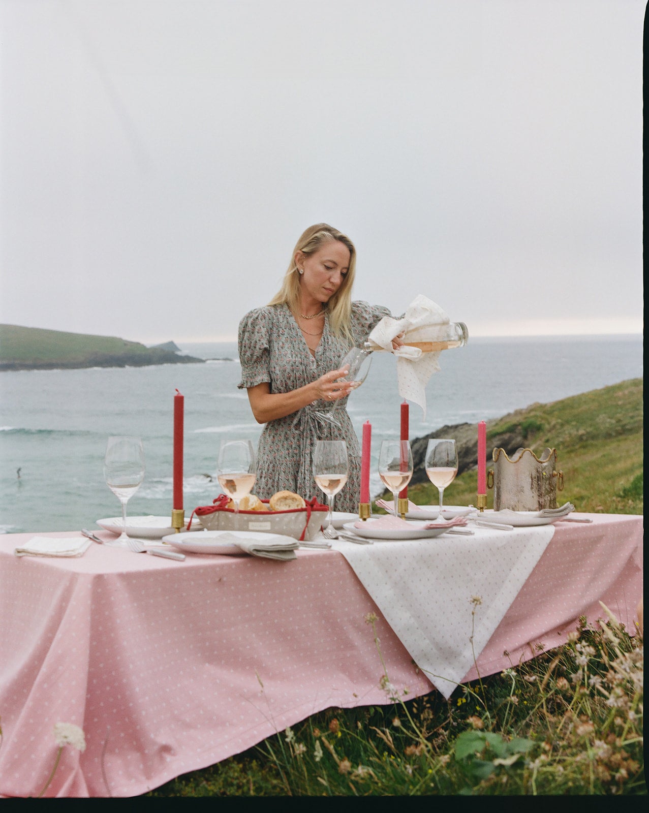 Minni Table Cloth - Faded Red