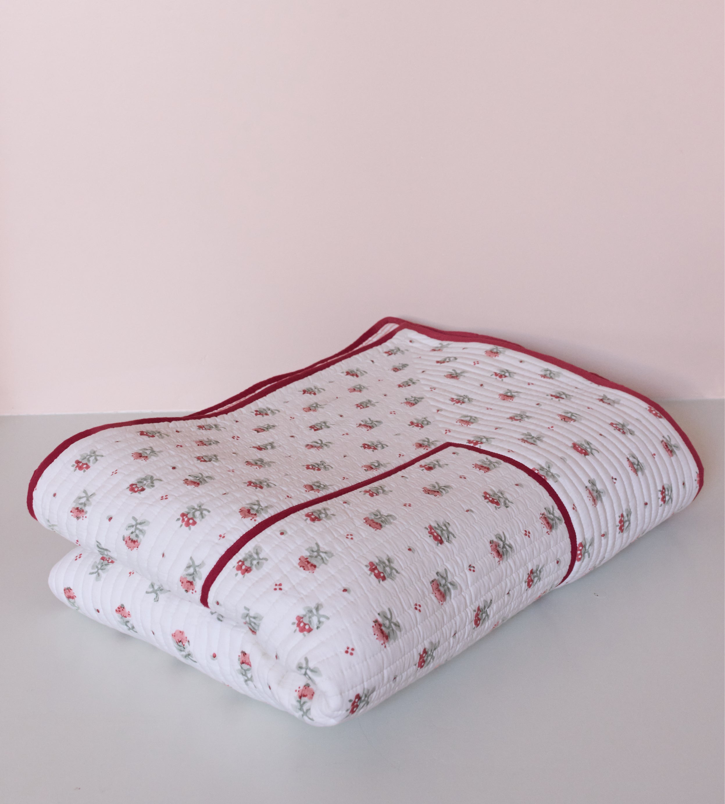 Blume Single Quilt - Red