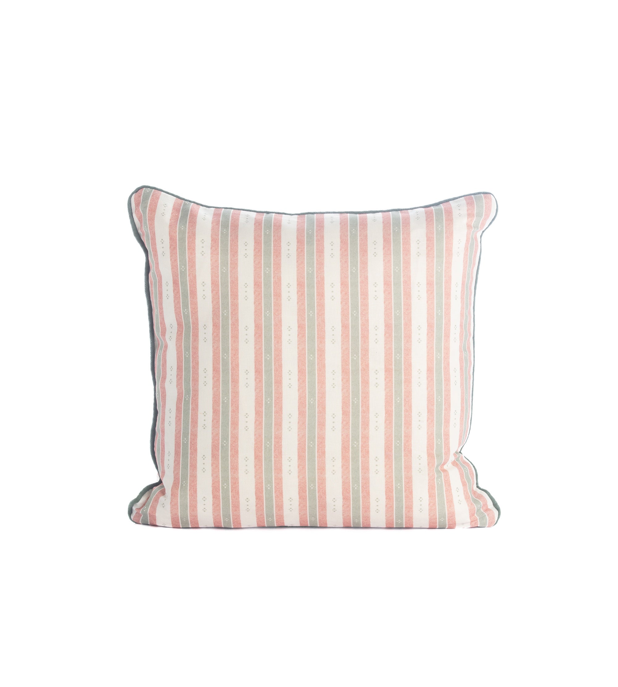 Salzburg Stripe Red & Green Cushion – Square