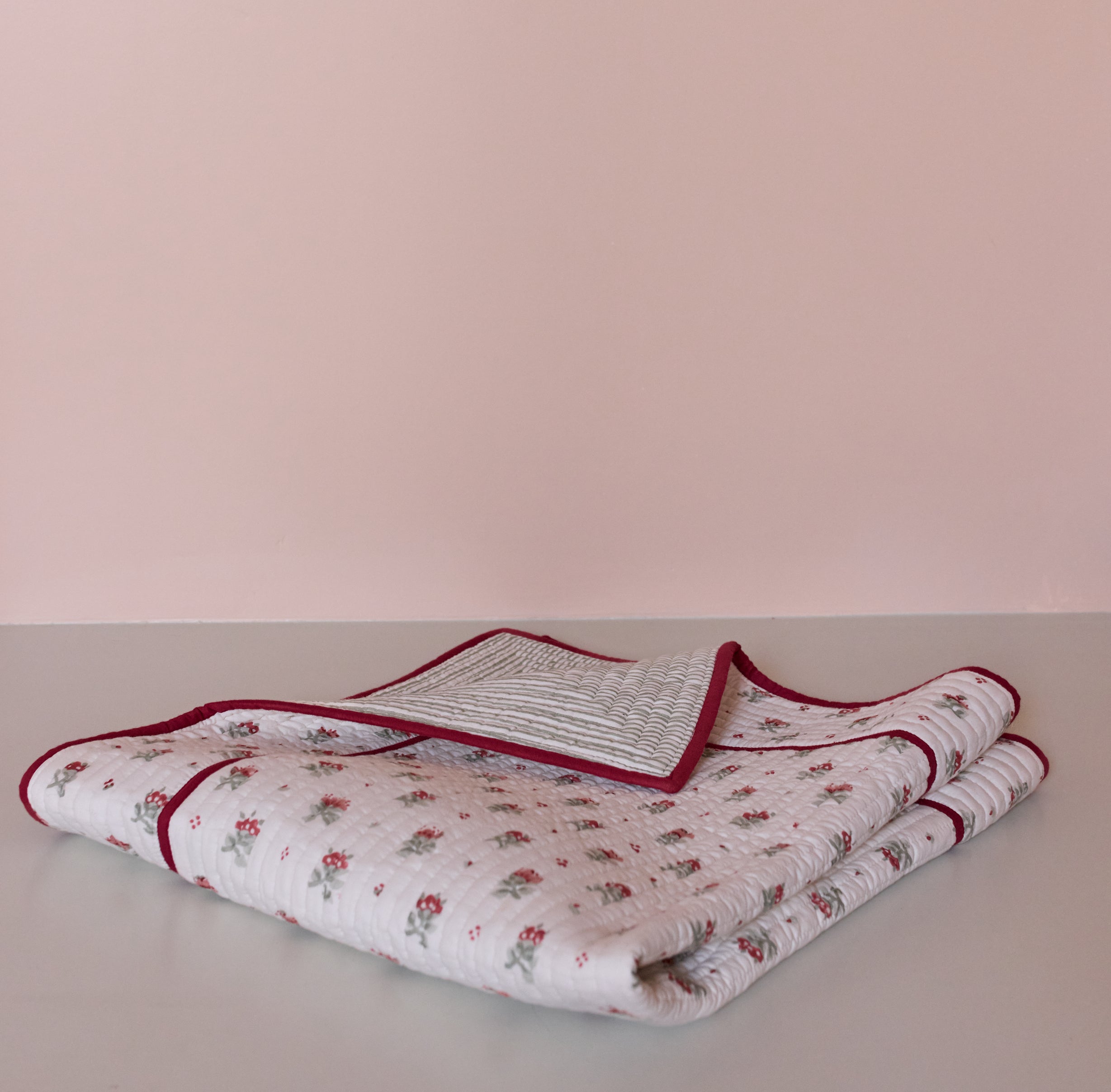 Blume Baby Quilt - Green