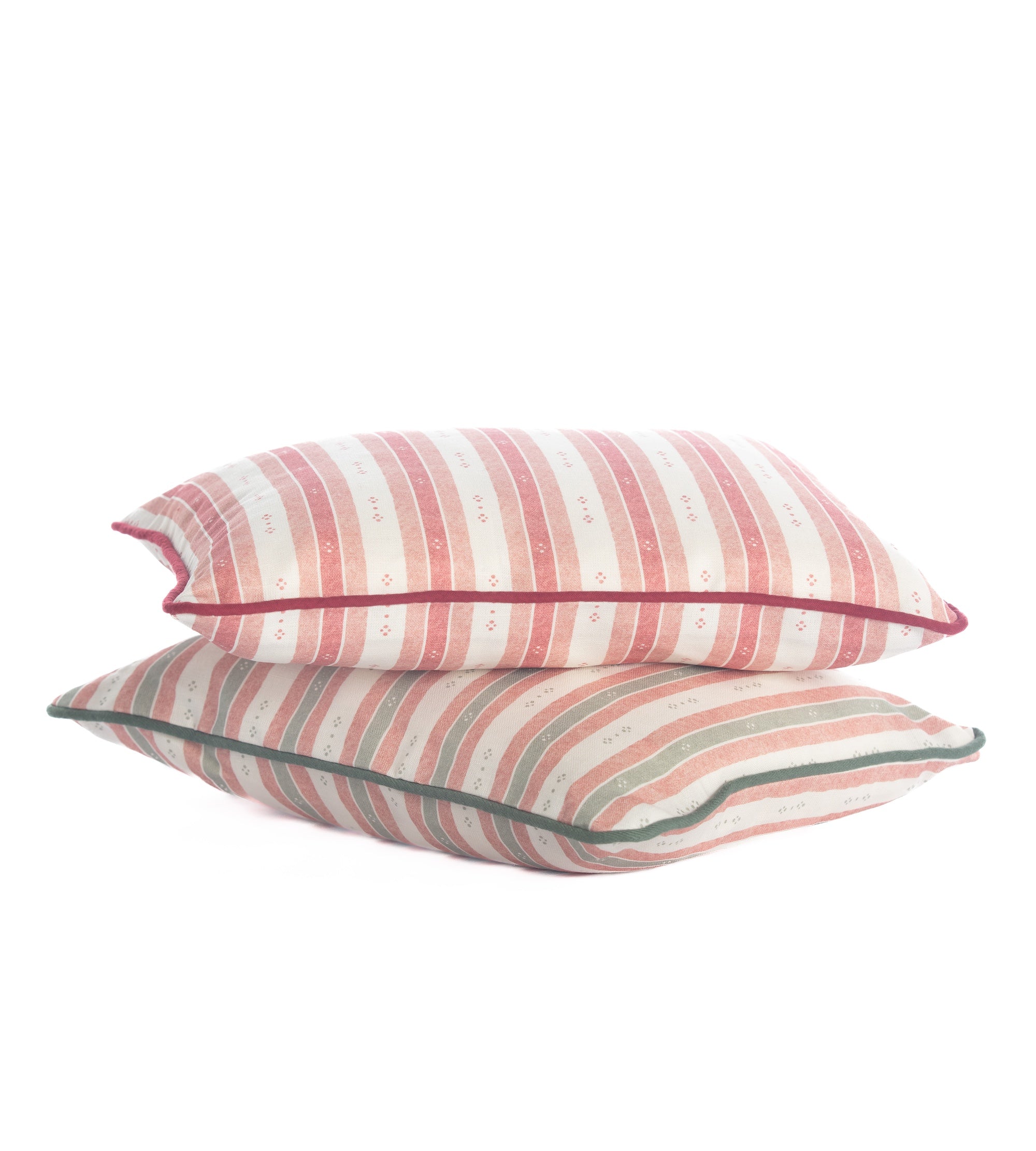 Salzburg Stripe Red & Pink Cushion