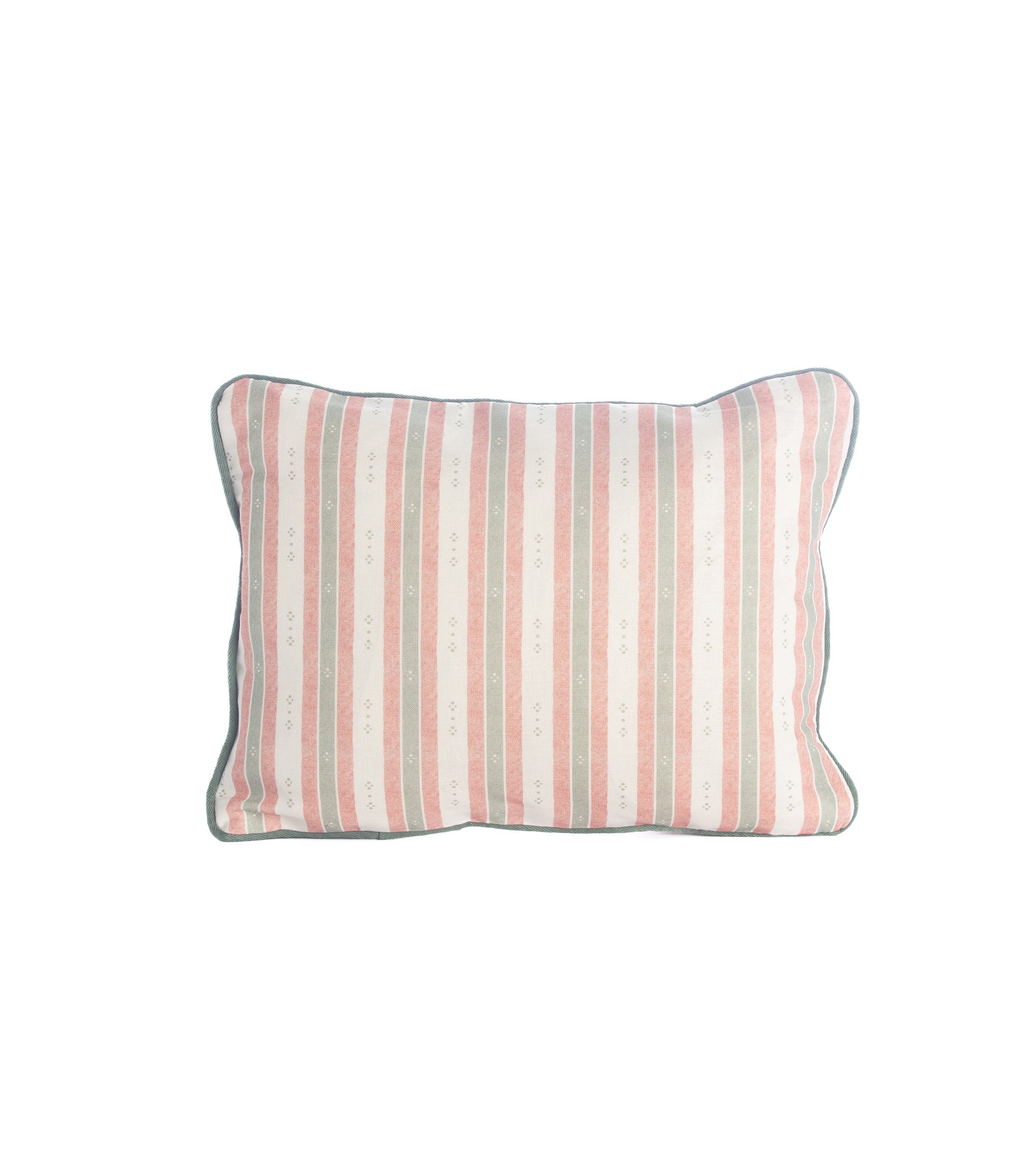 Salzburg Stripe Red & Green Cushion – Rectangle
