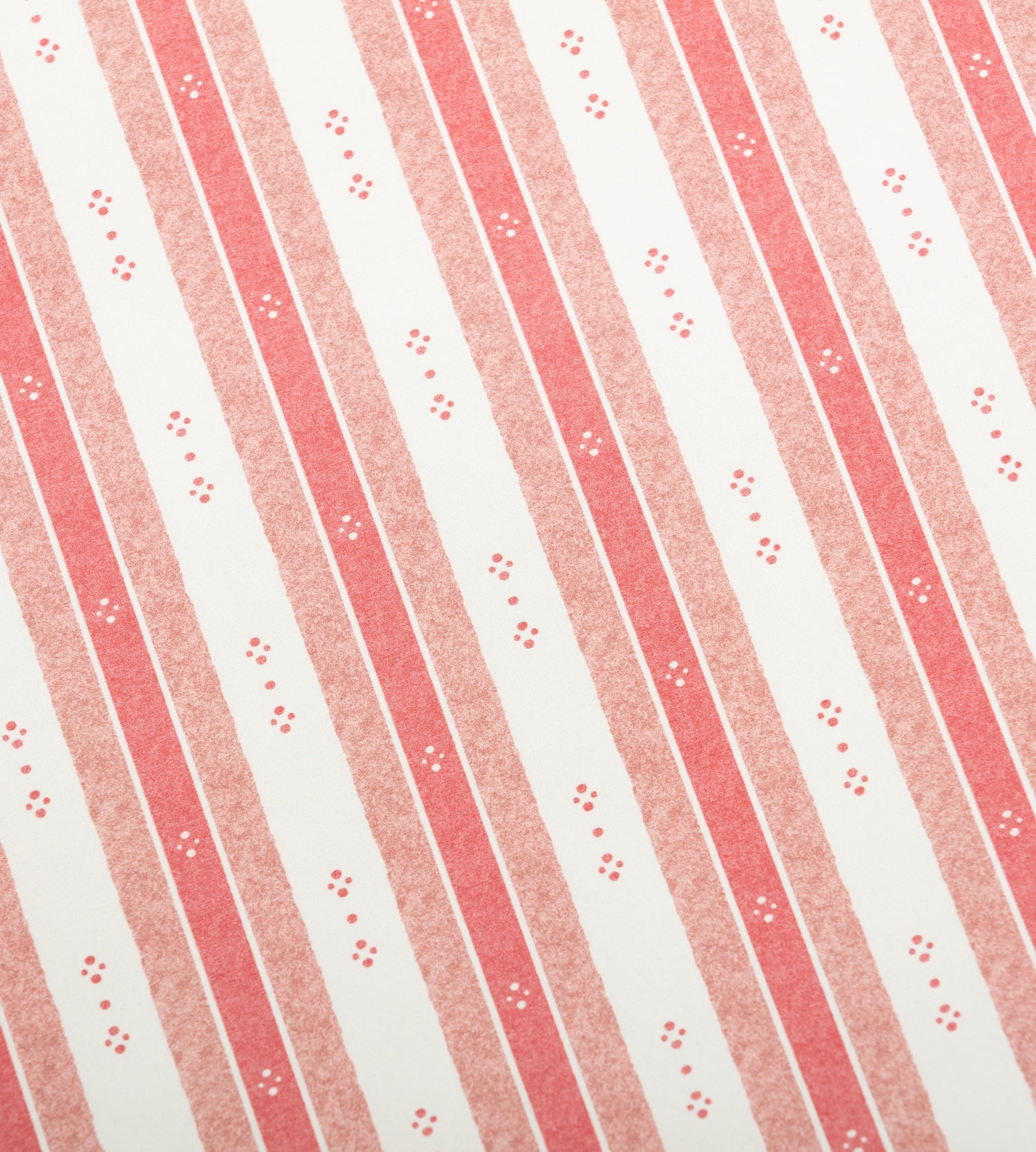 Salzburg Stripe Wallpaper - Red & Pink