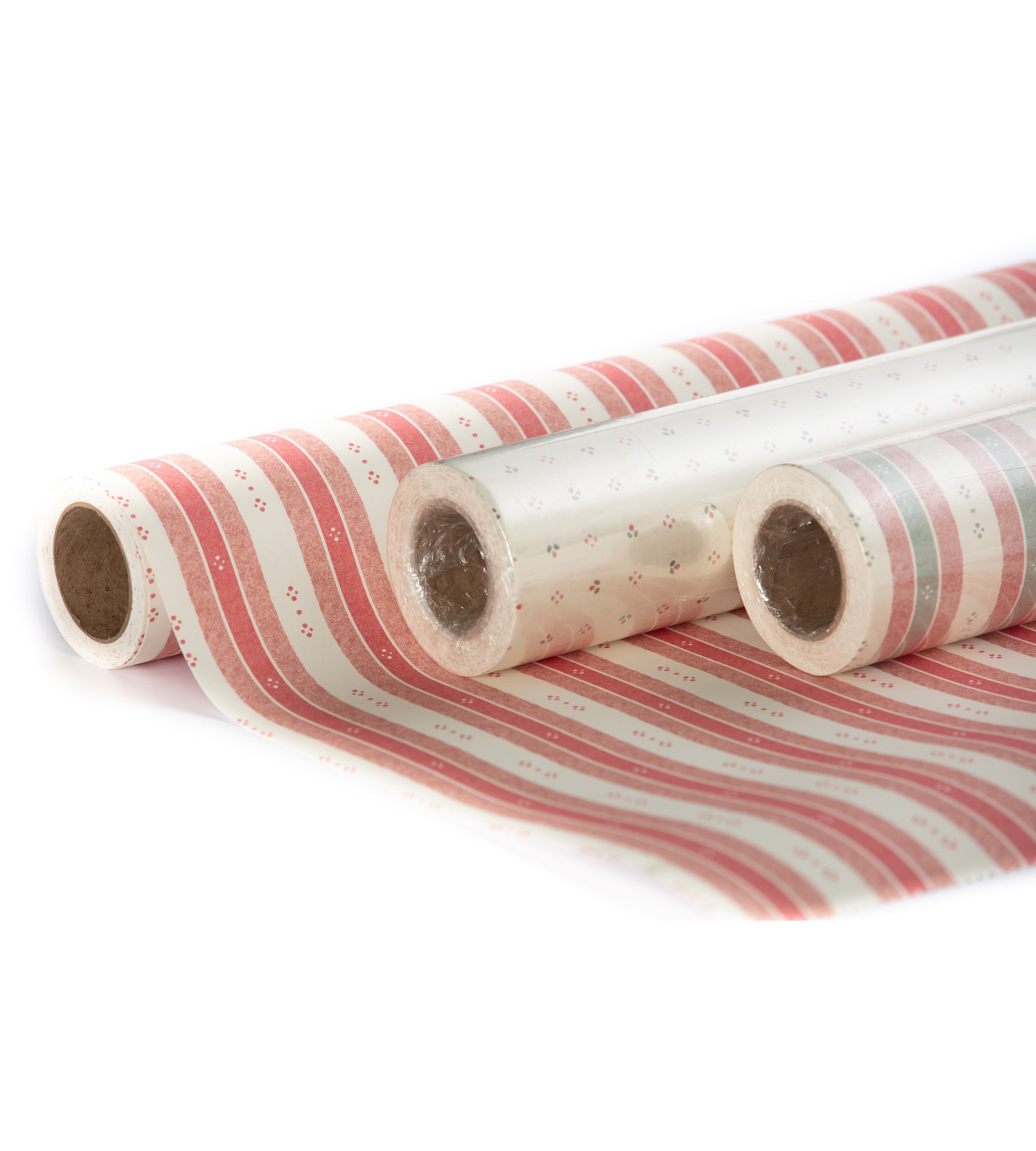 Salzburg Stripe Wallpaper - Red & Pink